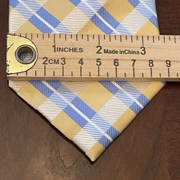 Alexander Julian Colours Gold Blue Hand Made 100% Polyester Made In China - Picture 4 of 9